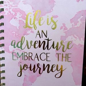 Deco journal spiral lined pages